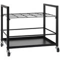 Blueprint Storage Rack 20 Slots Mobile Cart Wheels Map Poster Holder