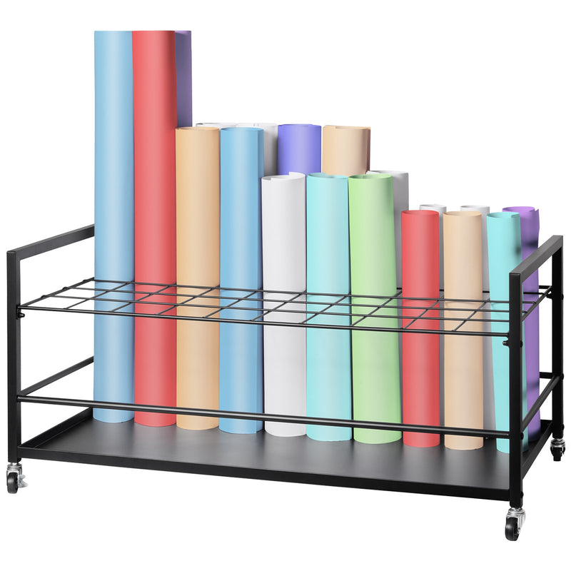 Blueprint Storage Rack 50 Slot Mobile Roll File Holder Architectural