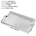 304 Stainless Steel Beer Drip Tray Kegerator with Cover 4 Pads