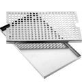 304 Stainless Steel Beer Drip Tray Kegerator with Cover 4 Pads