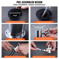 Kegerator Tower Kit, Dual Taps Beer Conversion Kit, Stainless Steel Keg Beer Tower Dispenser with Dual Gauge W21.8 Regulator & A-System Keg Coupler, Beer Drip Tray for Party Home