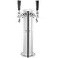 Kegerator Tower Kit Dual Taps Stainless Steel Beer Dispenser W21.8