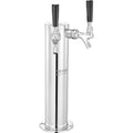 Kegerator Tower Kit Dual Taps Stainless Steel Beer Dispenser W21.8