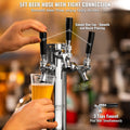 VEVOR Triple Tap Stainless Steel Beer Tower Kegerator Dispenser Kit