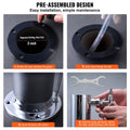VEVOR Triple Tap Stainless Steel Beer Tower Kegerator Dispenser Kit