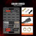 Thread Chaser Set 49-Piece UNC UNF Metric Rethreading Tool Kit Taps
