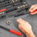 Thread Chaser Set 49-Piece UNC UNF Metric Rethreading Tool Kit Taps