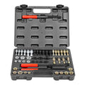 Thread Chaser Set 49-Piece UNC UNF Metric Rethreading Tool Kit Taps