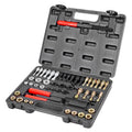 Thread Chaser Set 49-Piece UNC UNF Metric Rethreading Tool Kit Taps