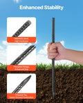 Rebar Stakes 16-Pack 406.4mm 11.5mm Galvanized Steel Ground Anchors
