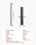 Rebar Stakes 16-Pack 406.4mm 11.5mm Galvanized Steel Ground Anchors