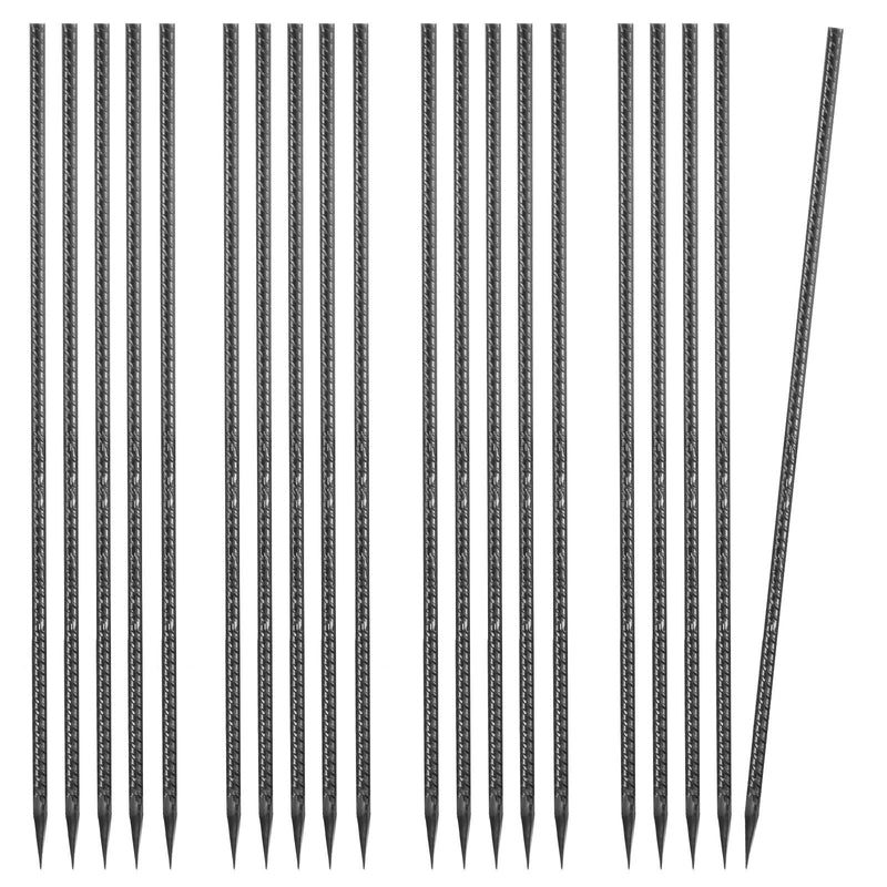 Rebar Stakes 12mm 609.6mm Galvanized Steel 20-Pack Tent Anchors