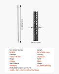 Rebar Stakes 12mm 609.6mm Galvanized Steel 20-Pack Tent Anchors