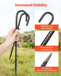 Rebar Stakes 10mm 16-Pack Galvanized Steel Ground Anchors Tent