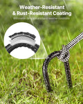 Rebar Stakes 10mm 16-Pack Galvanized Steel Ground Anchors Tent