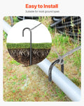 Rebar Stakes 10mm 406.4mm Galvanized 24-Pack Ground Anchors