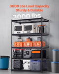Heavy Duty 5 Tier Garage Shelves 1361kg 1829mm Industrial Metal