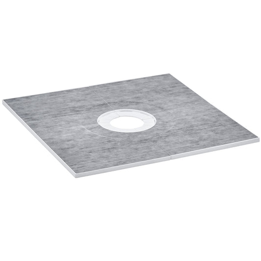 Shower Pan Kit 914x914mm 160mm Drain Lightweight EPS Bathroom