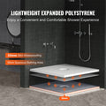 Shower Pan Kit 914x914mm 160mm Drain Lightweight EPS Bathroom