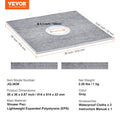 Shower Pan Kit 914x914mm 160mm Drain Lightweight EPS Bathroom