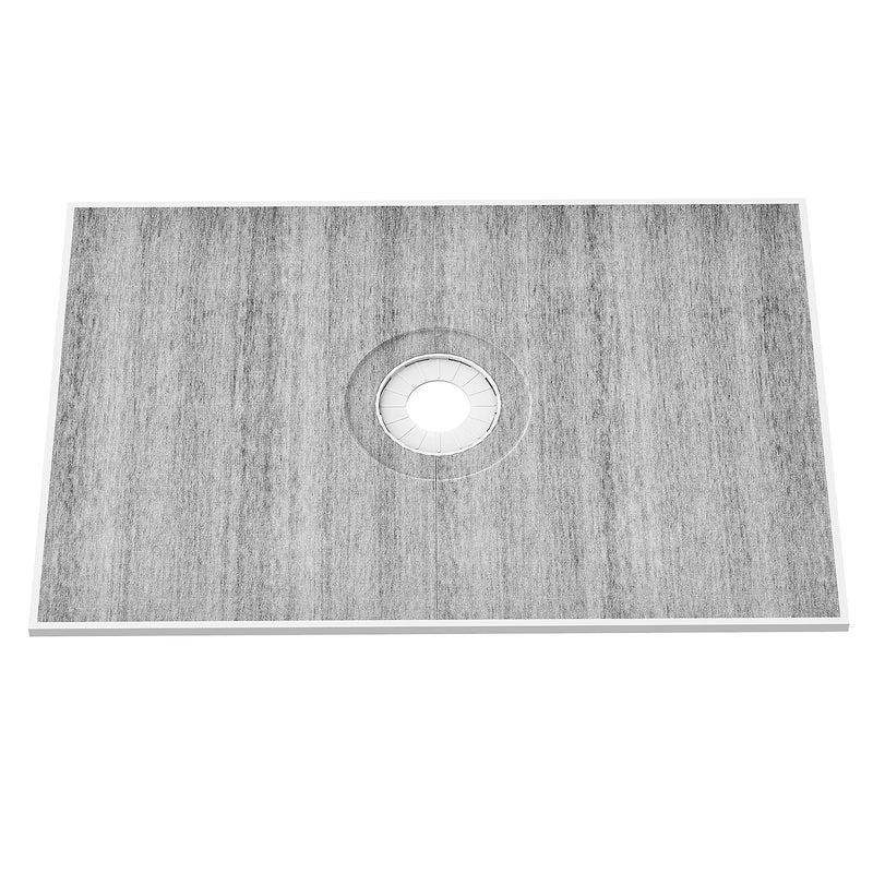 Shower Pan Kit 1219x1828mm 160mm Central Drain Lightweight EPS