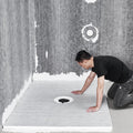 Shower Pan Kit 1219x1828mm 160mm Central Drain Lightweight EPS