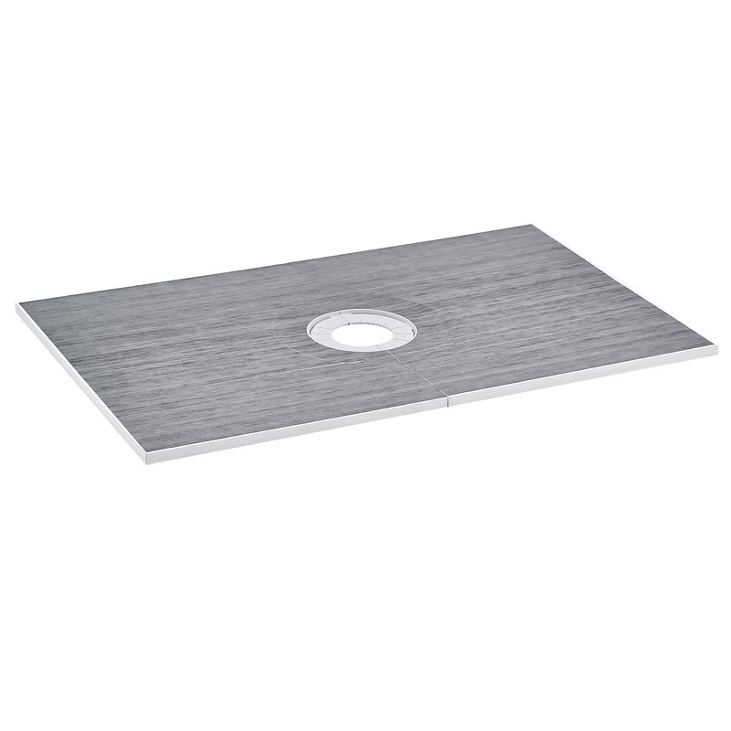 Shower Curb Kit 1524x965mm Central Drain Waterproof Pan