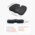 Seat Cushion, Memory Foam Seat Chair Cushion for Pressure Relief, Soft & Breathable Wheelchair Seat Pad with Removable Cover for Travel, Office, Car, Airplane - Lightweight and Portable