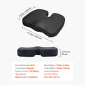 Seat Cushion, Cooling Gel + Memory Foam Seat Cushion, Pressure-Relief Wheelchair Seat Pad with U-Shaped Cutout & Removable Cover, Lightweight and Portable for Travel, Car, Office, Airplane