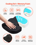 Cooling Gel Memory Foam Seat Cushion U-Shape Pressure Relief