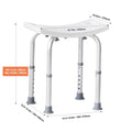 Shower Chair, Adjustable Height Shower Stool with Built-in Handles, Shower Seat for Inside Shower or Tub, Non-Slip Bench Bathtub Stool Seat for Elderly Disabled Handicap, 158.8 kg Capacity