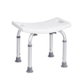 Shower Chair, Adjustable Height Shower Stool with Built-in Handles, Shower Seat for Inside Shower or Tub, Non-Slip Bench Bathtub Stool Seat for Elderly Disabled Handicap, 158.8 kg Capacity
