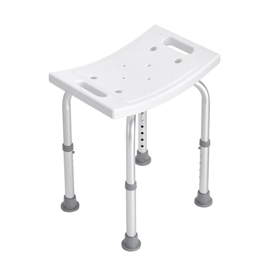 Shower Chair Adjustable Height Non-Slip Bench Seat 158.8kg Capacity