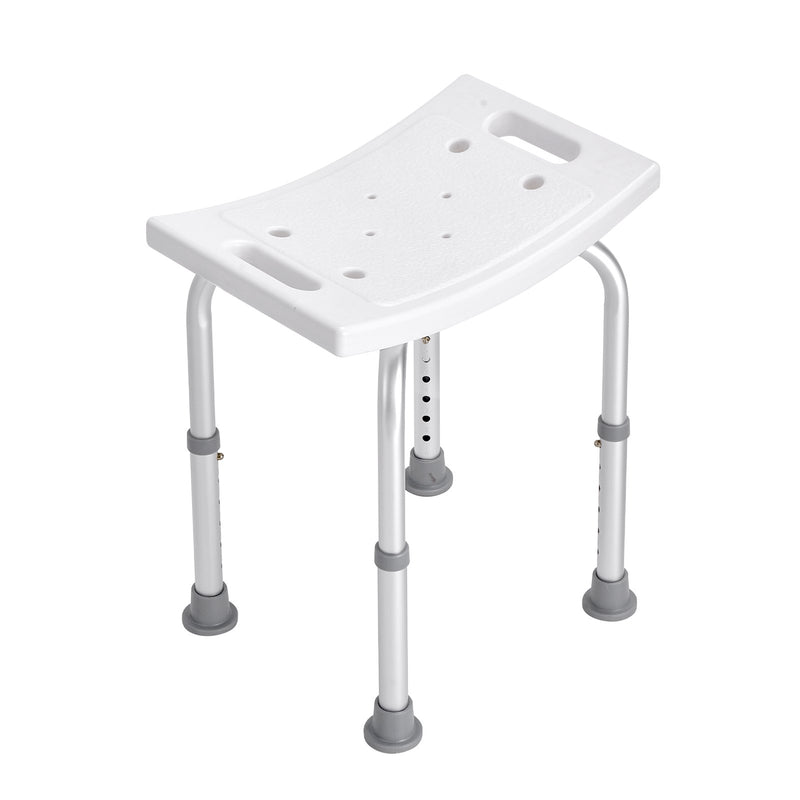 VEVOR Shower Chair Adjustable Height Non-Slip Bench Seat 158.8kg Capacity