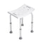VEVOR Shower Chair Adjustable Height Non-Slip Bench Seat 158.8kg Capacity