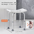 VEVOR Shower Chair Adjustable Height Non-Slip Bench Seat 158.8kg Capacity