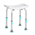 VEVOR Shower Chair Adjustable Height Non-Slip Bench Seat 158.8kg Capacity