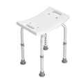 VEVOR Shower Chair Adjustable Height Non-Slip Bench Seat 158.8kg Capacity