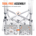 Shower Chair Adjustable Height Stool Crossbar 226.8kg Capacity