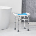 Shower Chair Adjustable Height Stool Crossbar 226.8kg Capacity