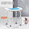 Shower Chair, Adjustable Height Shower Stool, Shower Seat for Inside Shower or Tub, Non-Slip Bench Bathtub Stool Seat for Elderly Disabled Handicap, 158.8 kg Capacity