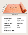 Waterproof Membrane 1.2m x 40m 0.5mm Polyethylene Shower Tile
