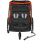 Bike Trailer 2-in-1 Toddler Double Seat 45kg Foldable Stroller