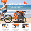 Bike Trailer 2-in-1 Toddler Double Seat 45kg Foldable Stroller