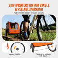 Bike Trailer 2-in-1 Toddler Double Seat 45kg Foldable Stroller