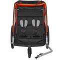 Bike Trailer 2-in-1 Toddler Double Seat 45kg Foldable Stroller
