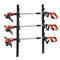 Weeder Trimmer Rack Holder 3-Place Lockable Trailer Open