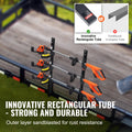 Weeder Trimmer Rack Holder 3-Place Lockable Trailer Open