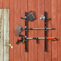 Weeder Trimmer Rack Holder 3-Place Lockable Trailer Open