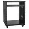 12U AV Rack Stand 136kg Capacity Lockable Casters Audio Video